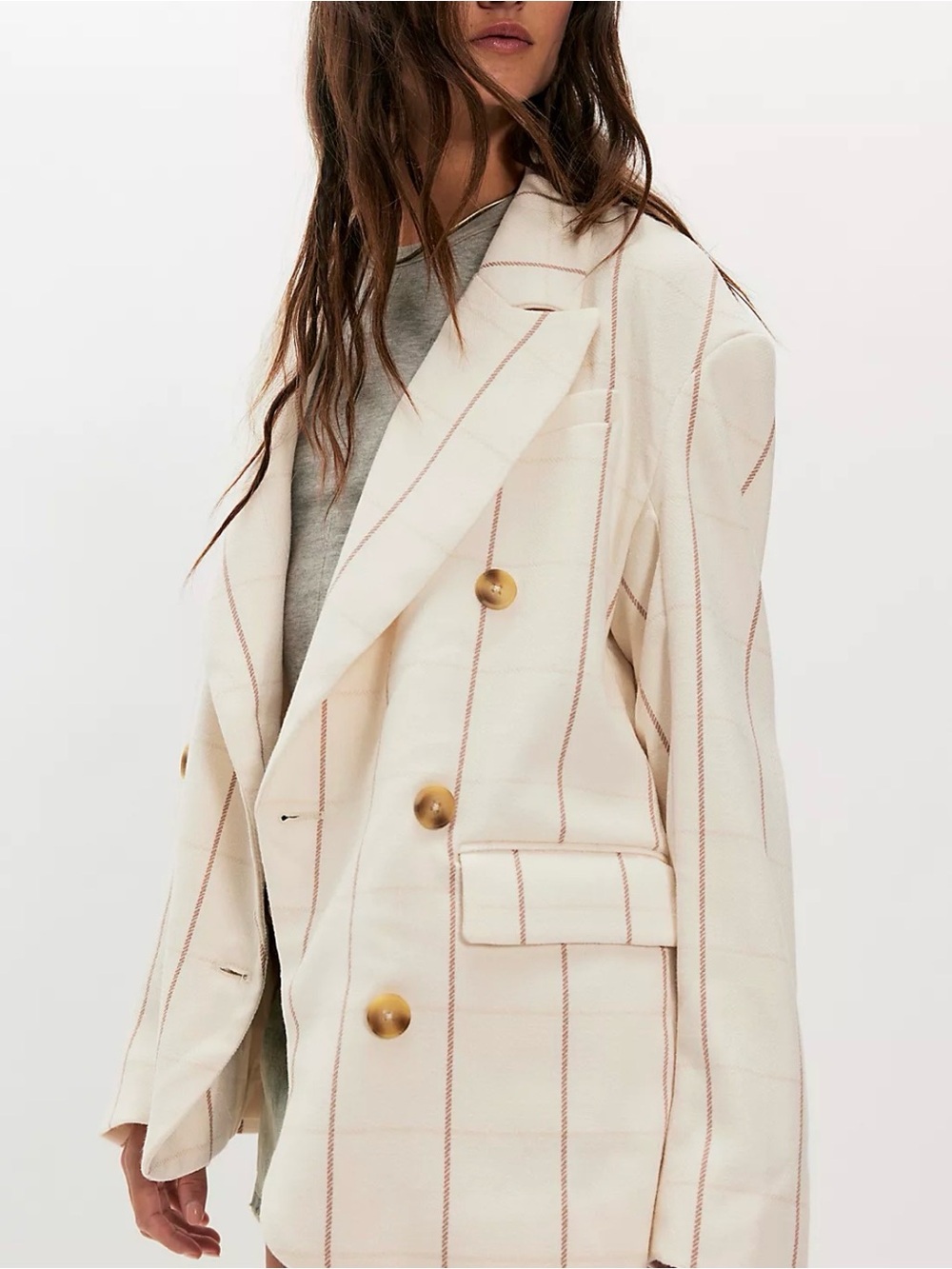 Free People Dean Double-Breasted Blazer